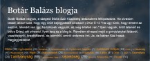 Botár Balázs blogja